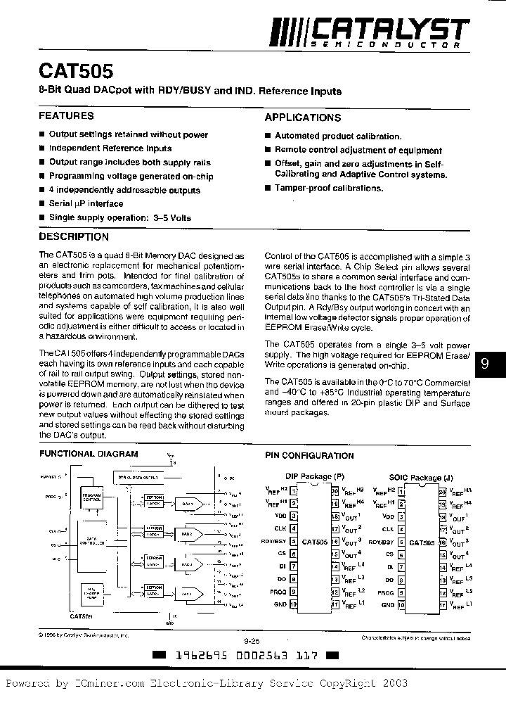 CAT505JI_2013347.PDF Datasheet