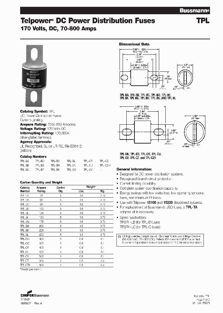 TPL-BB_2014827.PDF Datasheet