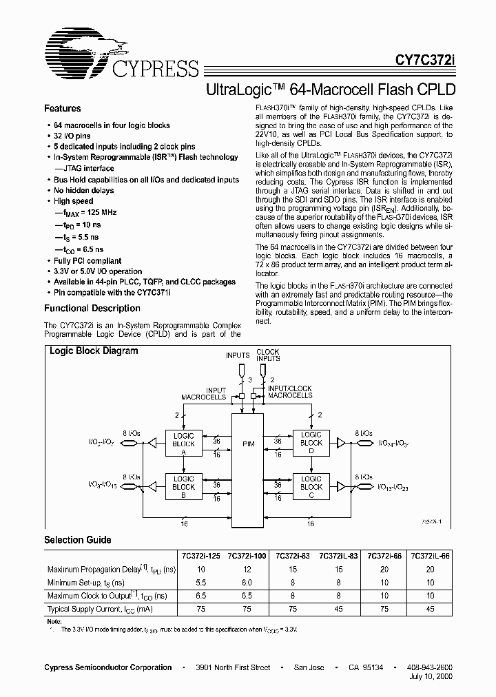 CY7C372I-66JI_2016399.PDF Datasheet