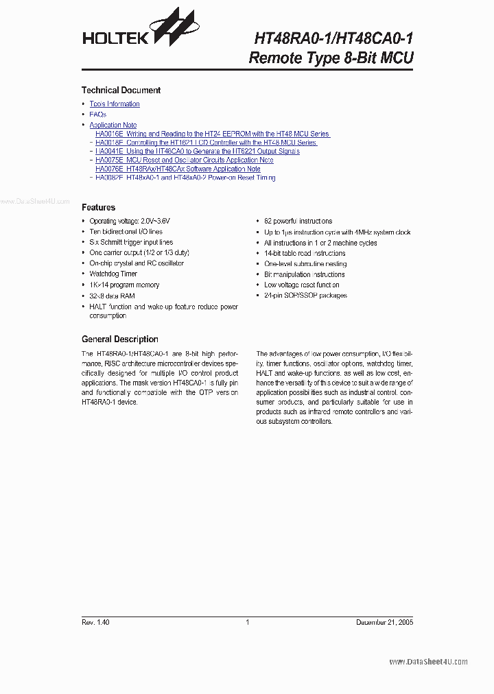 HT48CA0-1_2015889.PDF Datasheet