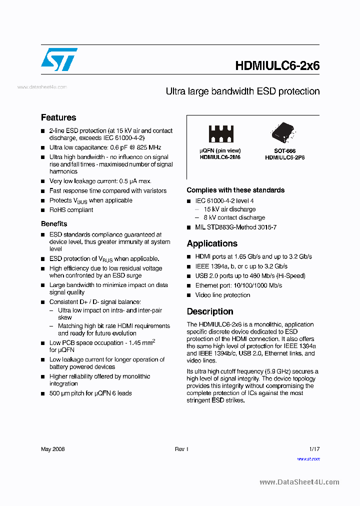 HDMIULC6-2X6_2015401.PDF Datasheet