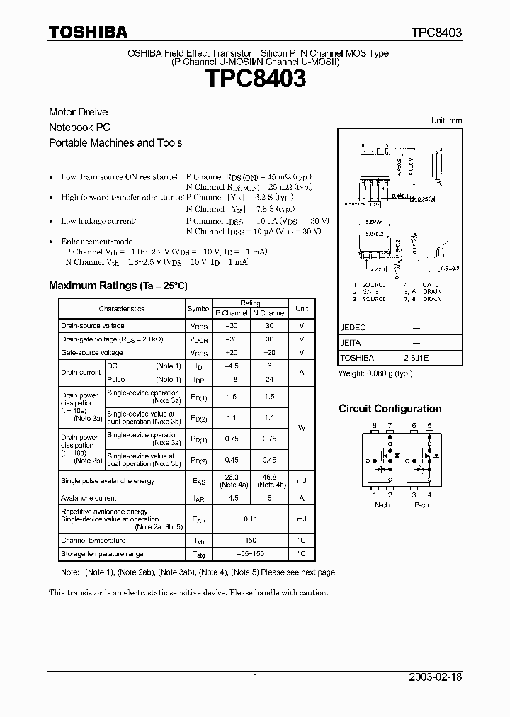 TPC8403_2019203.PDF Datasheet