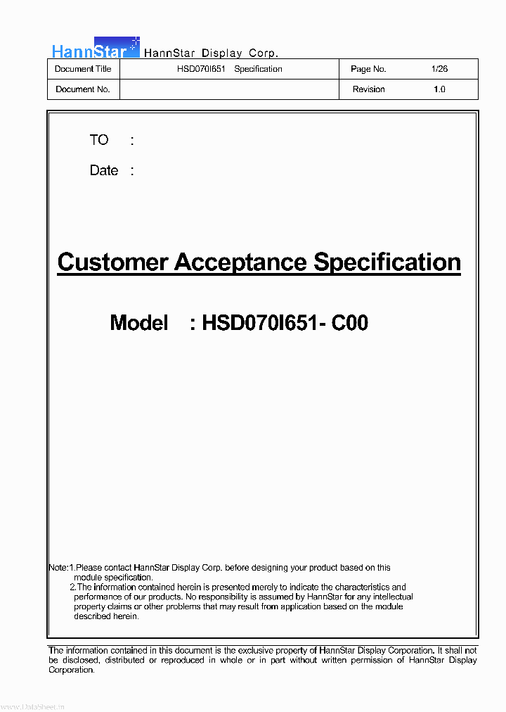HSD070I651-C00_2015528.PDF Datasheet