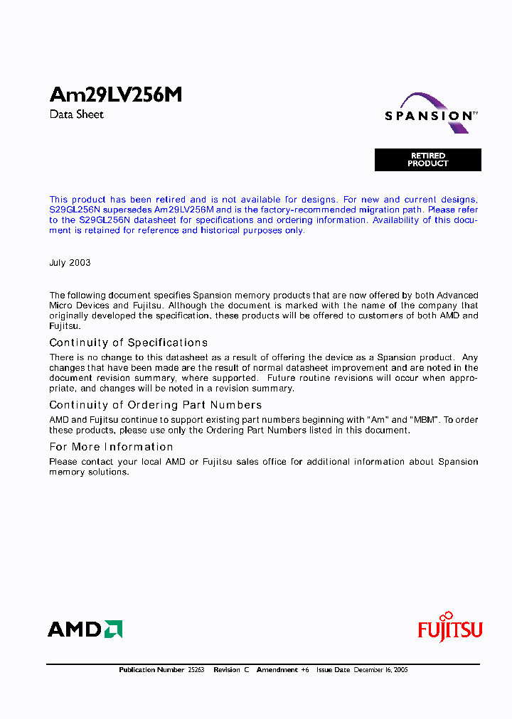 AM29LV256MH40FF_2020959.PDF Datasheet