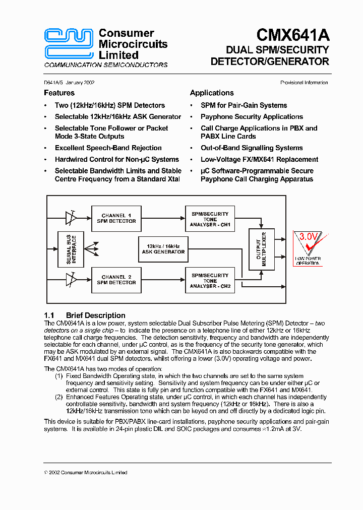 CMX641A_2020382.PDF Datasheet