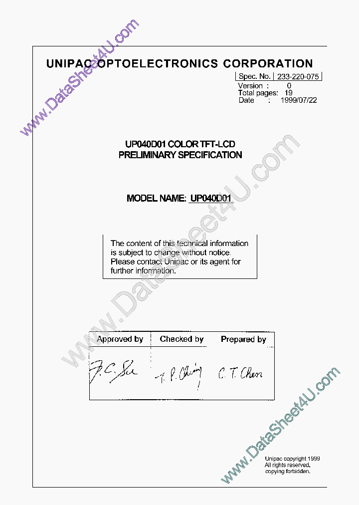 UP025D01V0_2018645.PDF Datasheet