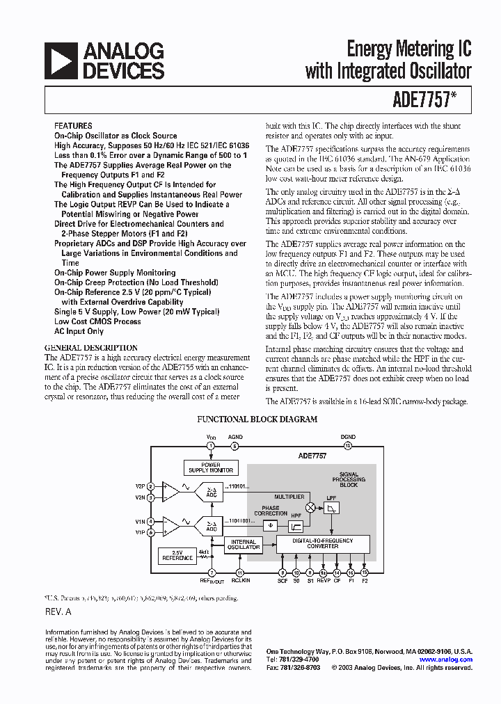 ADE7757ARNZRL_2024097.PDF Datasheet