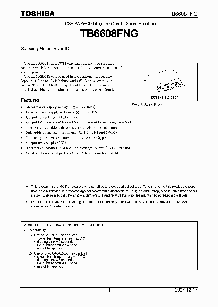 TB6608FNGOEL_2022419.PDF Datasheet