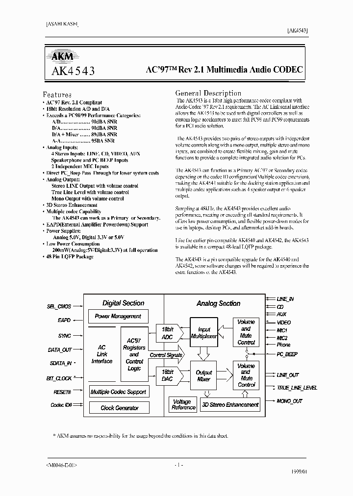 AK4543_2022190.PDF Datasheet