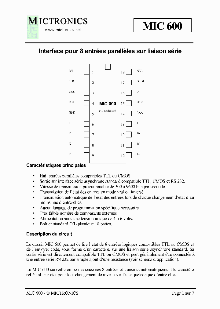 MIC600_2027584.PDF Datasheet