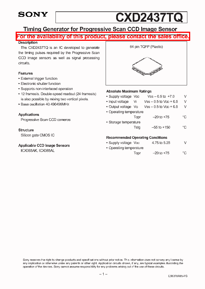 CXD2437TQ_2028130.PDF Datasheet