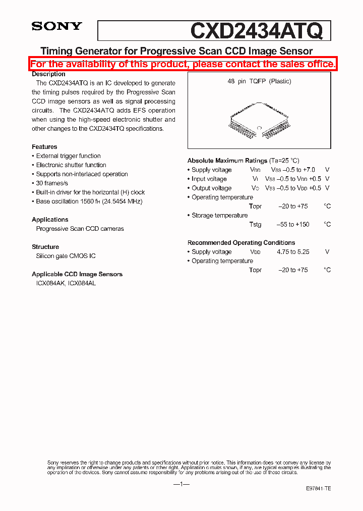 CXD2434ATQ_2028128.PDF Datasheet