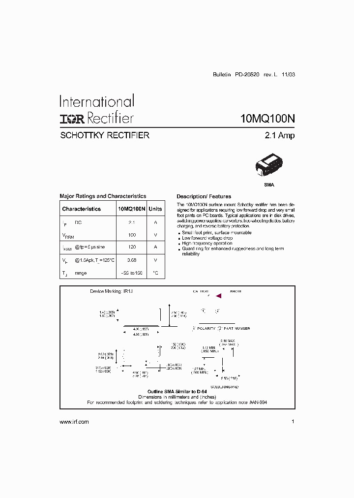10MQ100NTR_2028867.PDF Datasheet