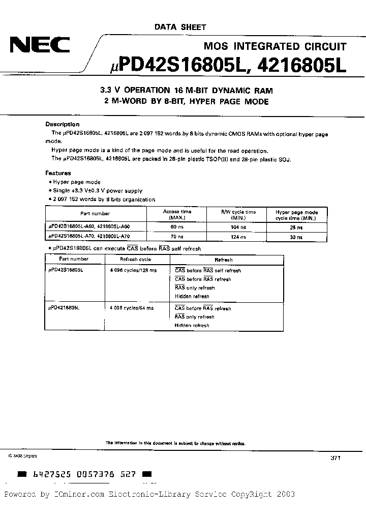 UPD42S16805LLE-A70_2030207.PDF Datasheet