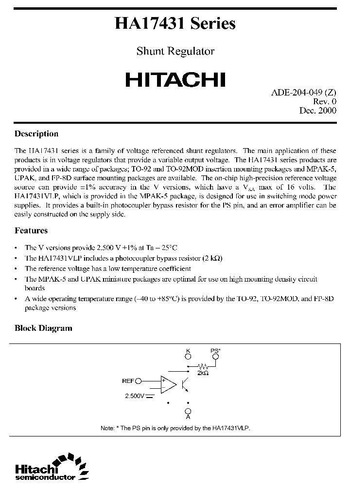 HA17431PA_2030245.PDF Datasheet