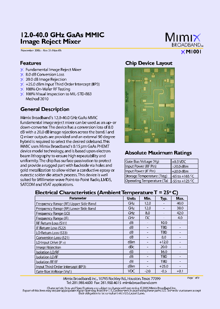 XM1001_2030697.PDF Datasheet
