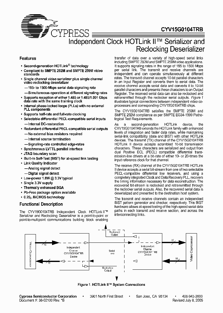 CYV15G0104TRB_2030197.PDF Datasheet