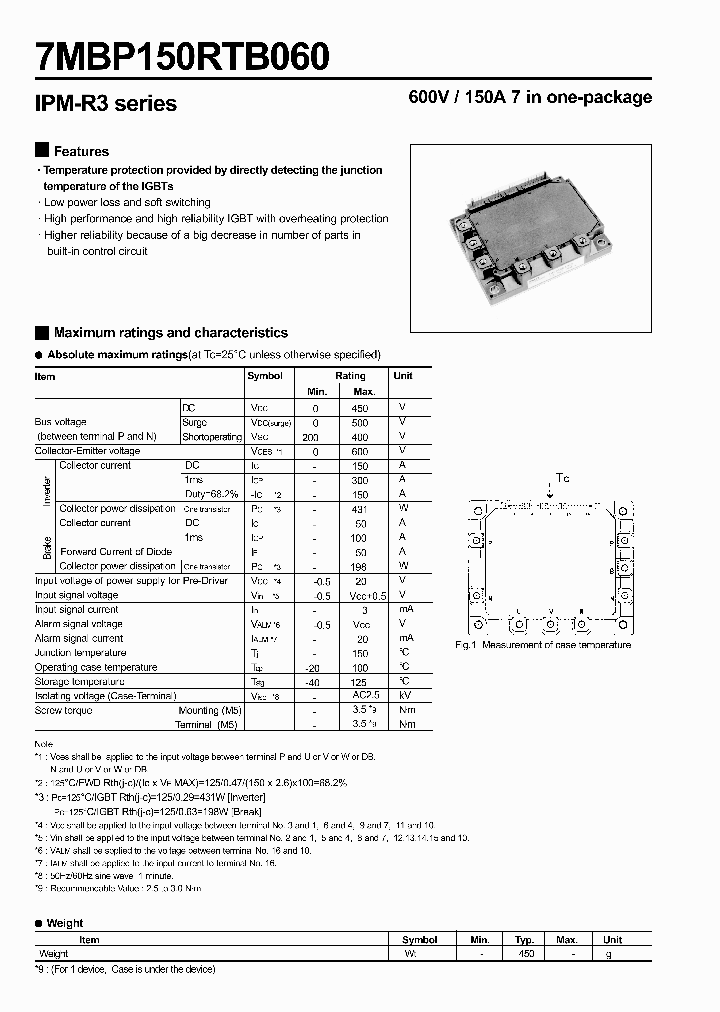 7MBP150RTB060_2030911.PDF Datasheet