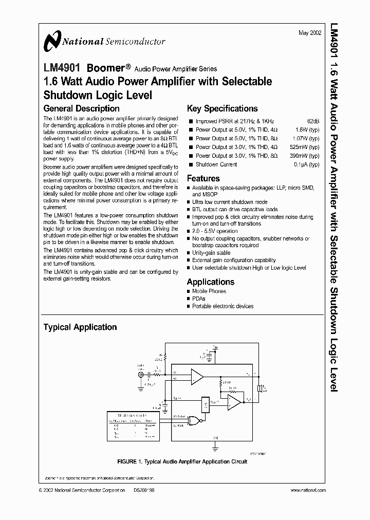 LM4901IBL_2033340.PDF Datasheet