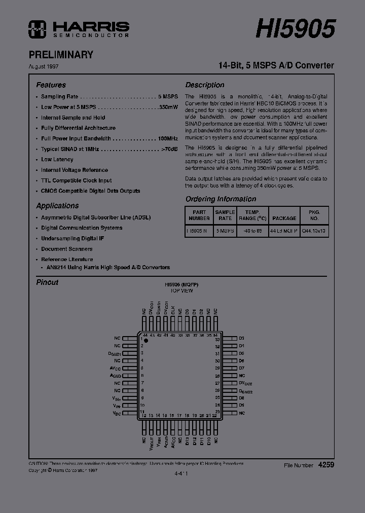 HI5905BIB_2033335.PDF Datasheet