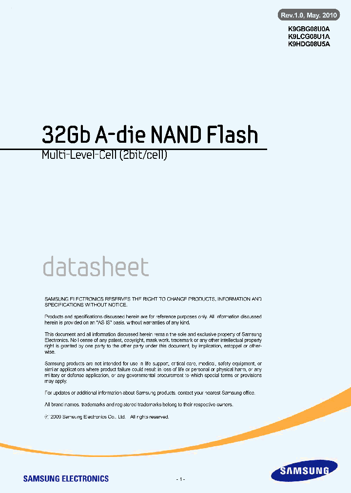 K9HDG08U5A_2031348.PDF Datasheet