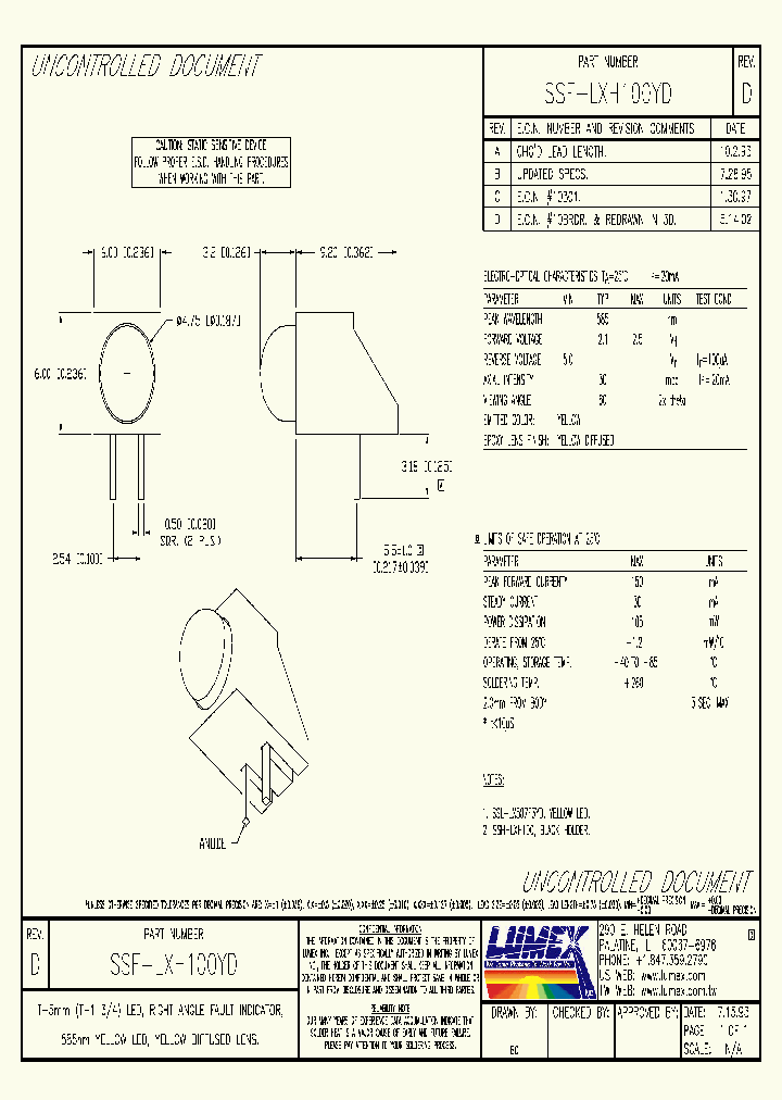 SSF-LXH100YD_2034378.PDF Datasheet