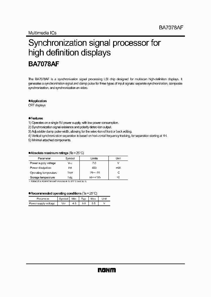 BA7078AFAS_2034137.PDF Datasheet