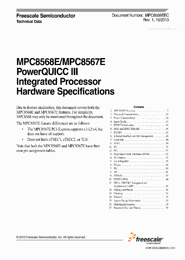 MPC8567E_2031715.PDF Datasheet
