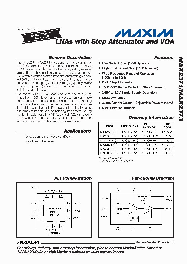 MAX2371EGC_2034944.PDF Datasheet