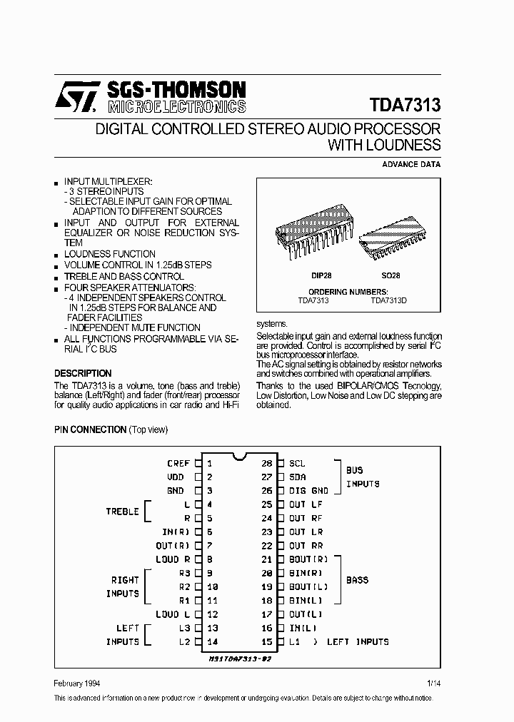 TDA7313_2035153.PDF Datasheet