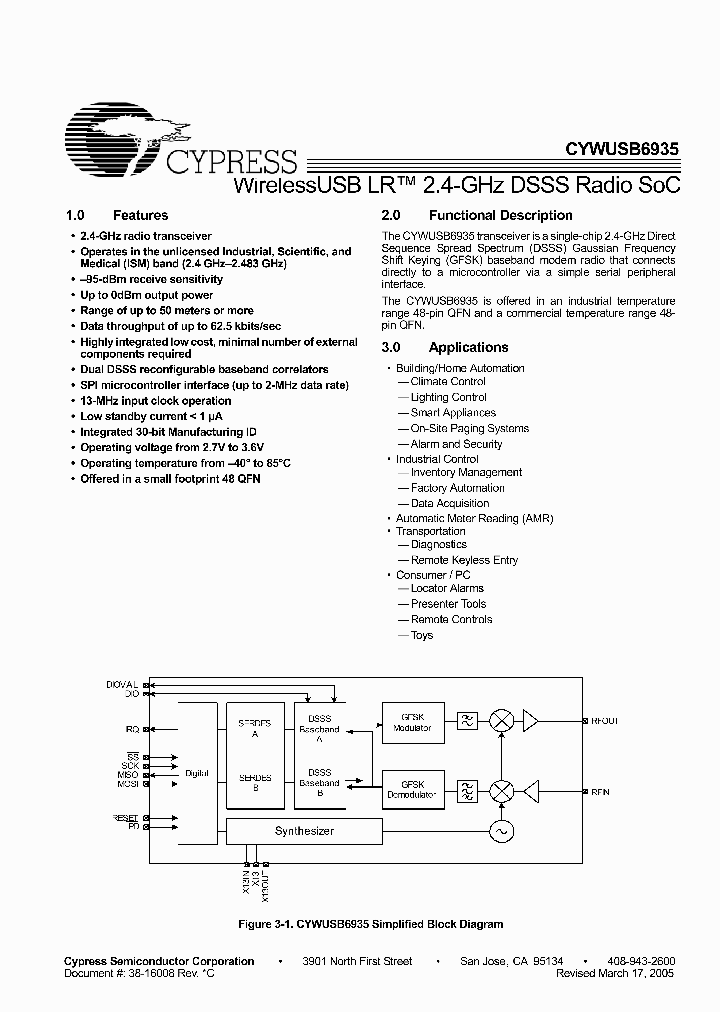 CYWUSB6935-48LFXC_2035380.PDF Datasheet