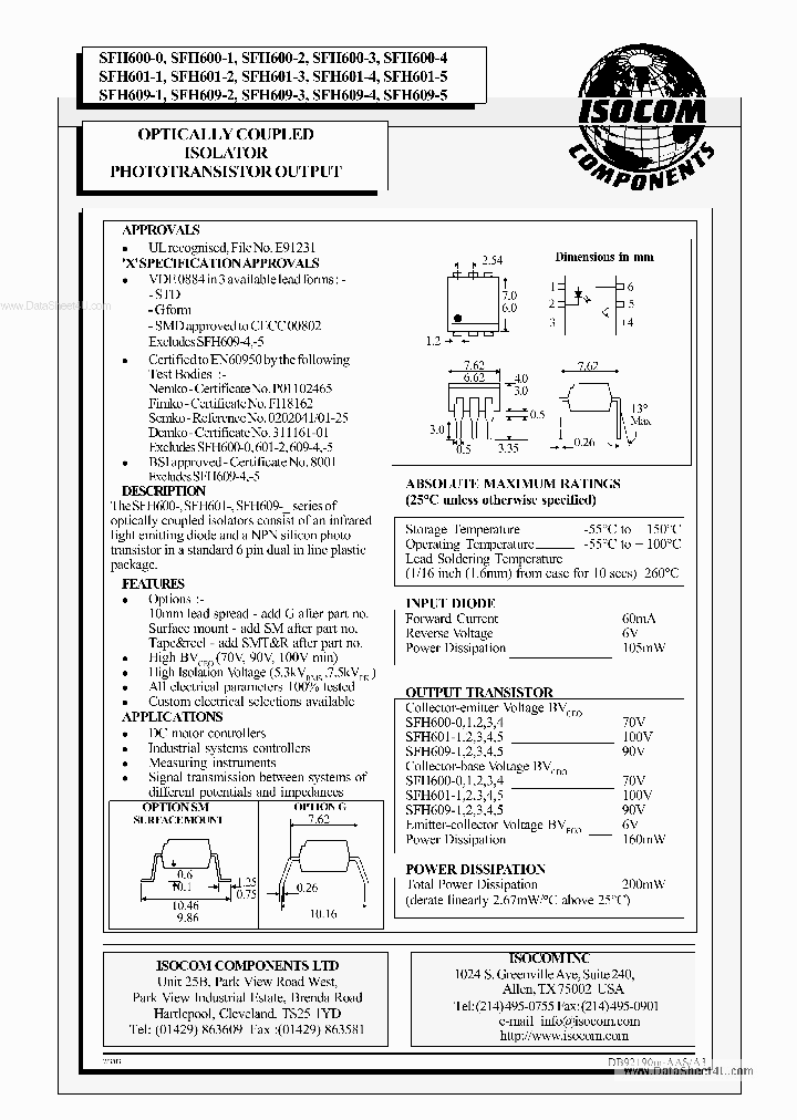SFH601-0_2034594.PDF Datasheet