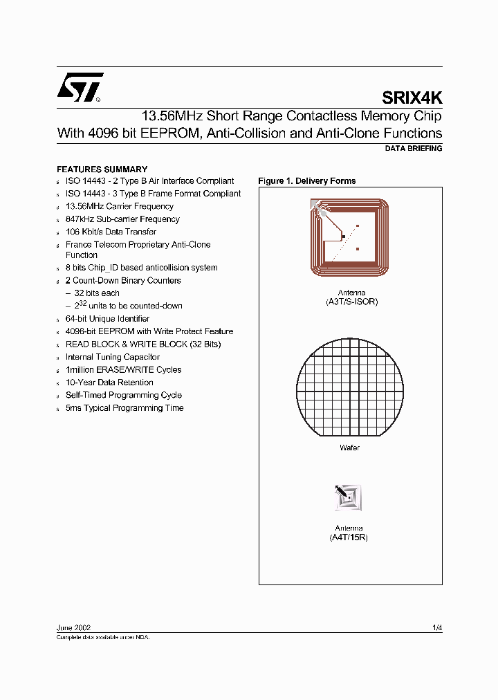SRIX4K_2036731.PDF Datasheet