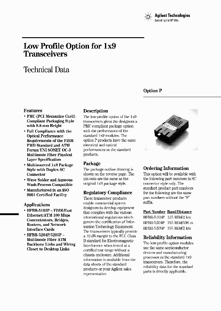 HFBR-5205PE_2036908.PDF Datasheet