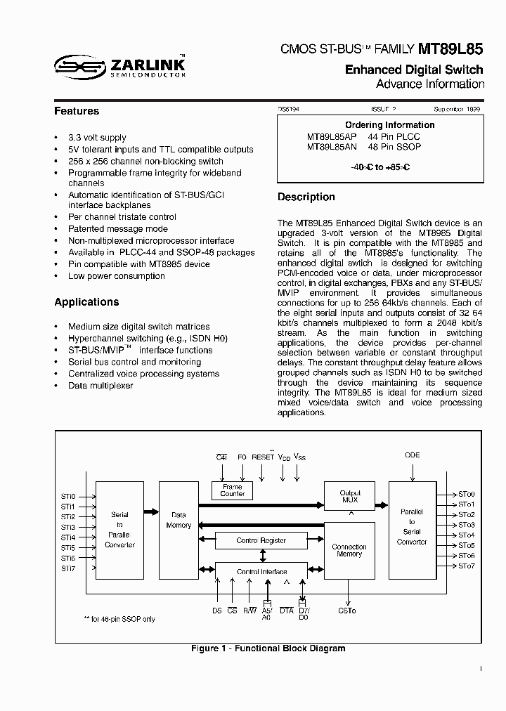 MT89L85_2037945.PDF Datasheet