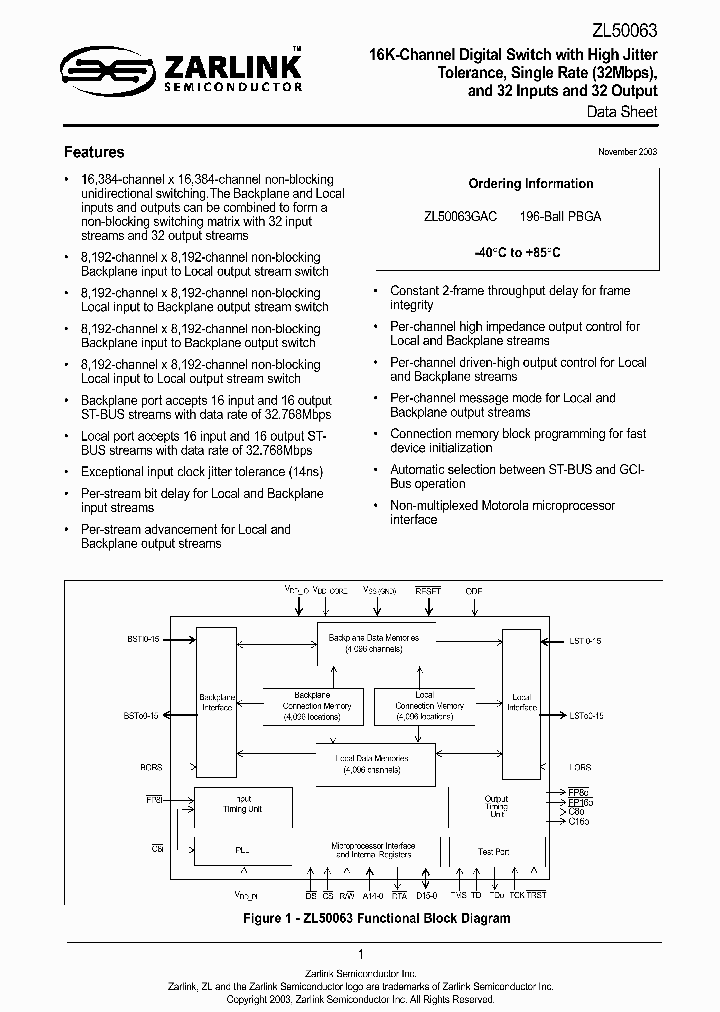 ZL50063_2037958.PDF Datasheet