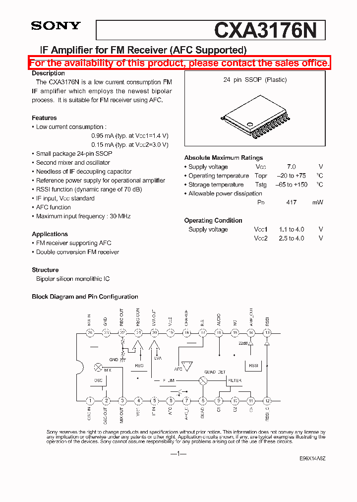 CXA3176N_2038630.PDF Datasheet