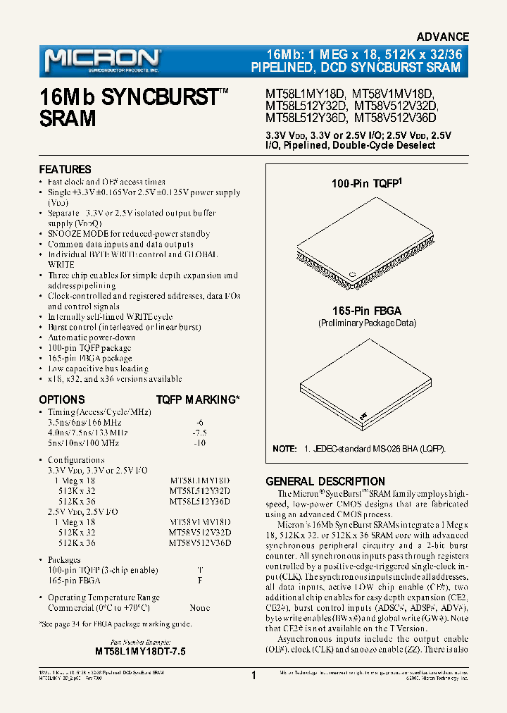 MT58V1MV18D_2039036.PDF Datasheet