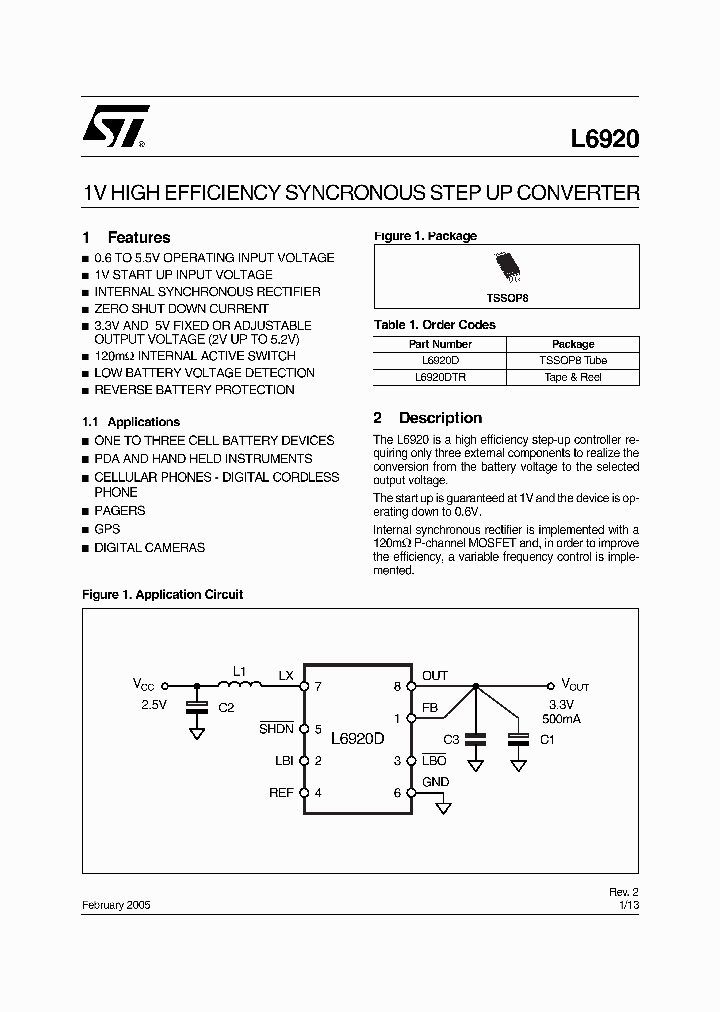 L6920DTR_2039270.PDF Datasheet