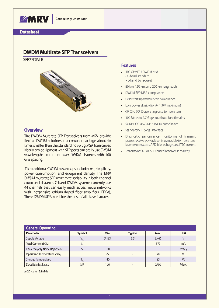 SFP27DWLR12_2039324.PDF Datasheet