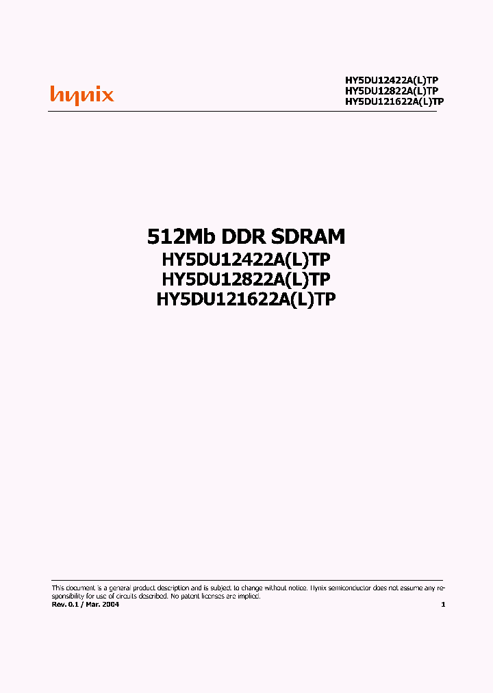 HY5DU12422ALT-J_2039696.PDF Datasheet