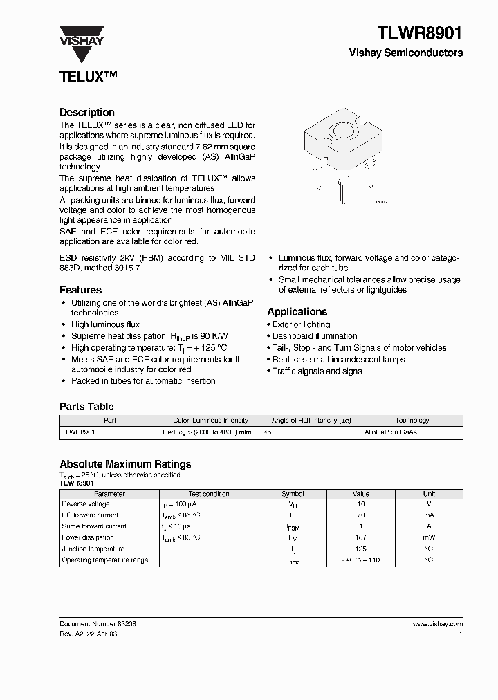 TLWR8901_2040587.PDF Datasheet
