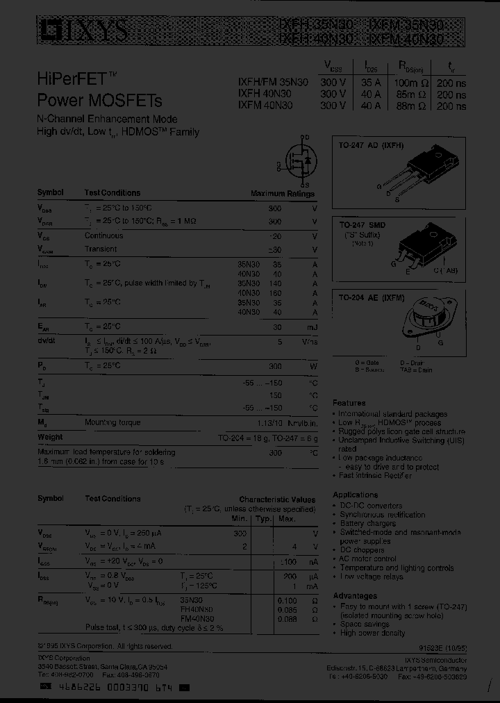 IXFH40N30S_2043971.PDF Datasheet