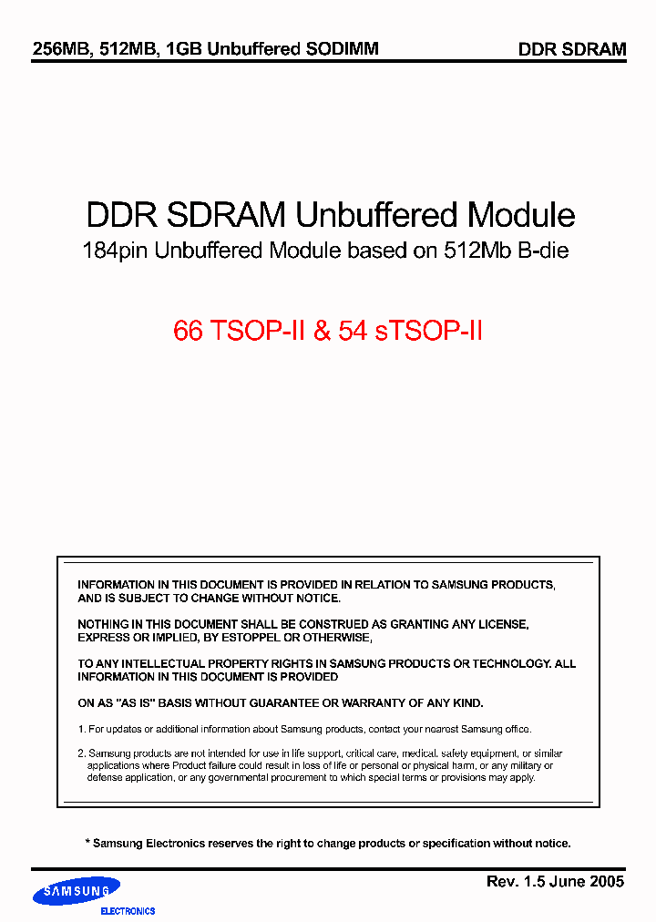 M470L6524BTU0-CLCC_2044029.PDF Datasheet