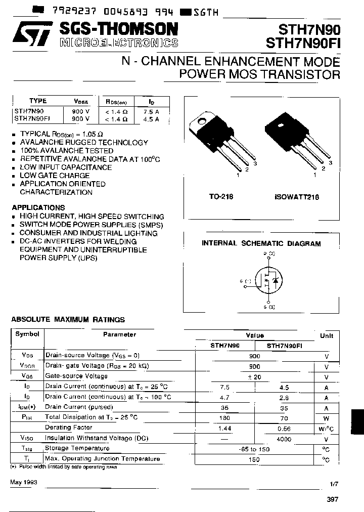STH7N90FI_2044927.PDF Datasheet