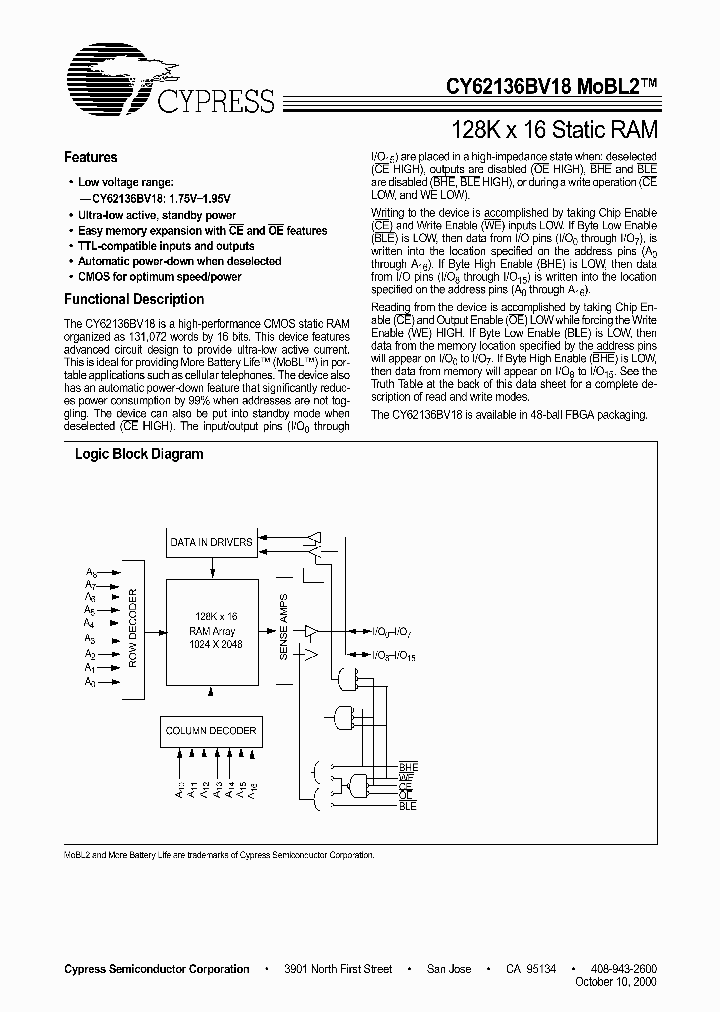 CY62136BV18LL-70BAI_2050548.PDF Datasheet