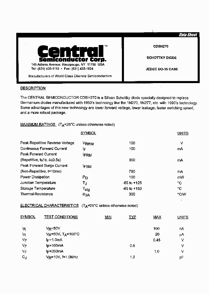 CDSH270_2052001.PDF Datasheet