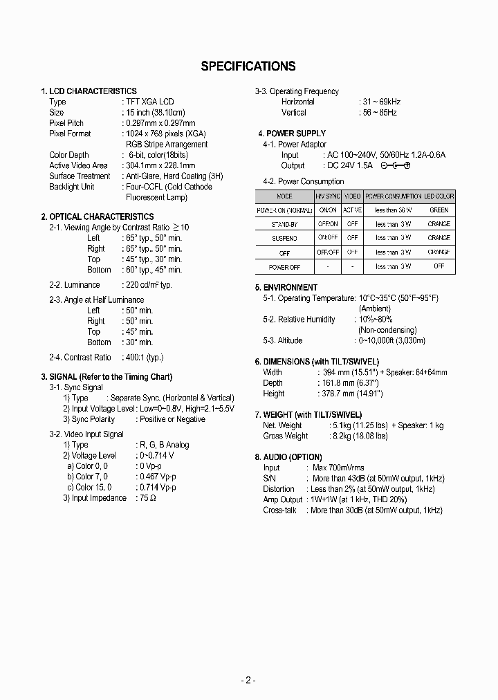 FLATRON15LCD575MSLB575EE_2052873.PDF Datasheet
