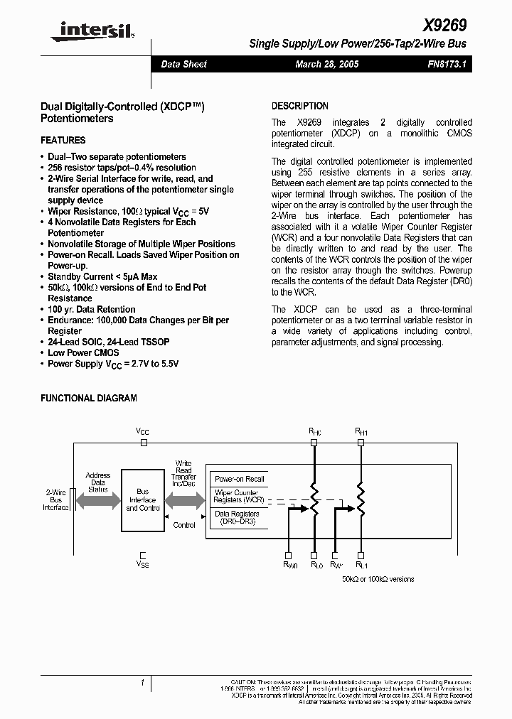 X9269_2052831.PDF Datasheet