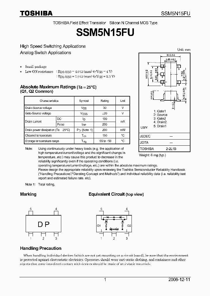 SSM5N15FU08_2053366.PDF Datasheet
